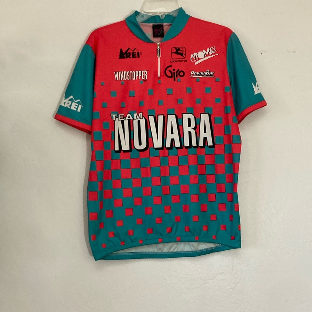 Giordana Cycling Jersey Men 2XL Bike Shirt VTG Made Italy EUC Rossignol Novara
